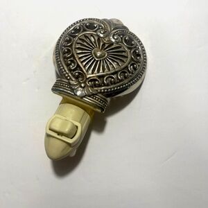 Vintage BRIGHTON Silvertone 4 1/2" Metal NIght Light Cover